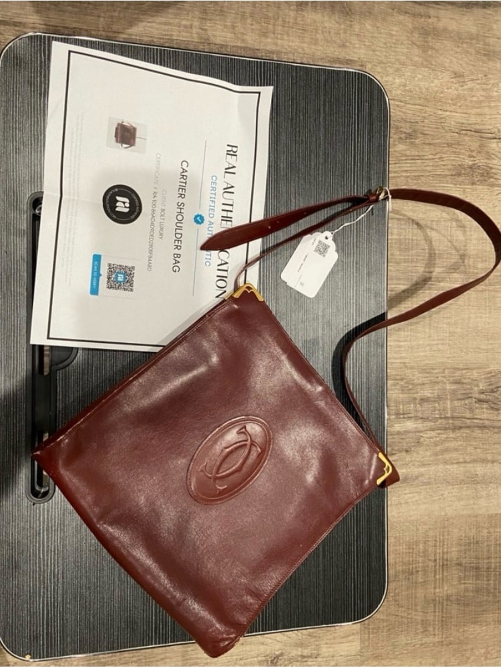 Vintage Cartier KissLock Crossbody Bag with COA